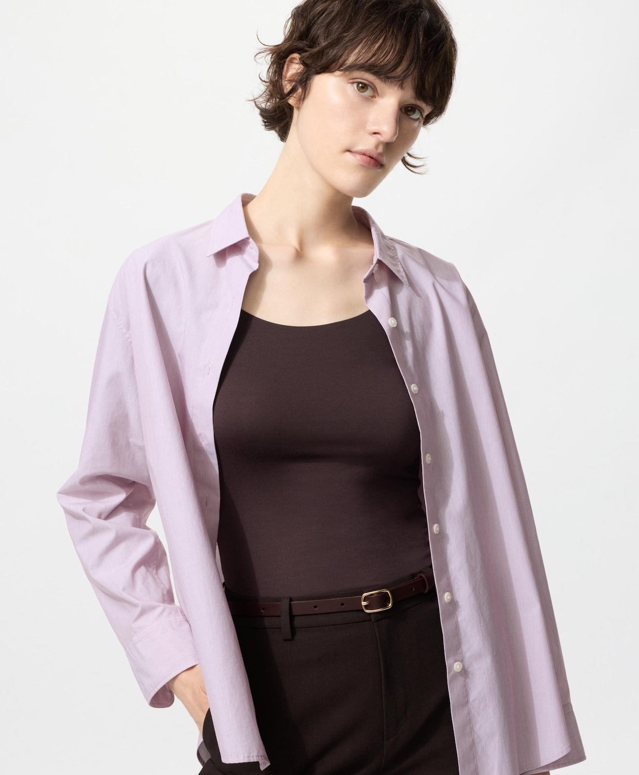 Uniqlo HEATTECH wmns tee scoop neck