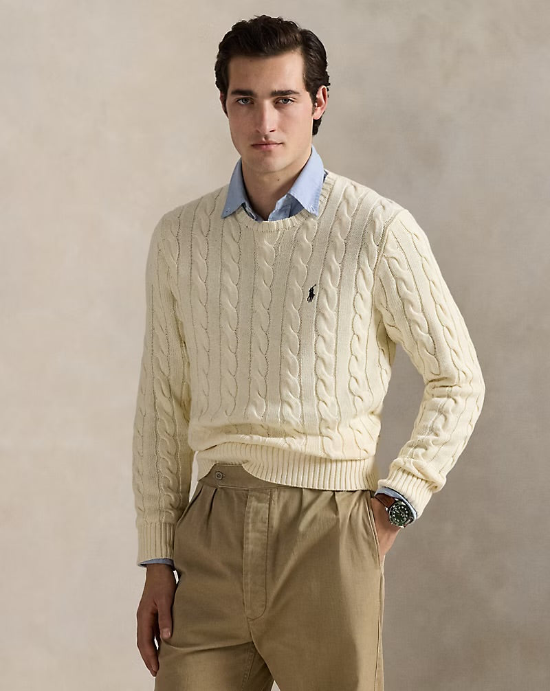 Polo RL cable-knit sweater