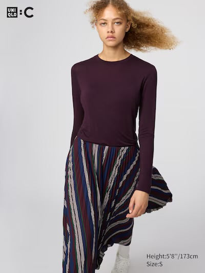 Uniqlo HEATTECH Extra Warm Cashmere tee wmns