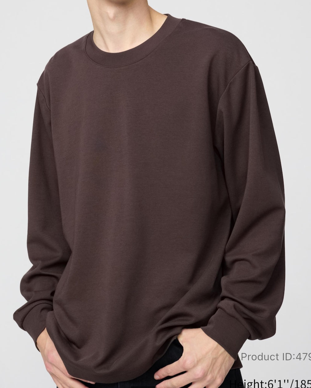 Uniqlo airism tee manga larga