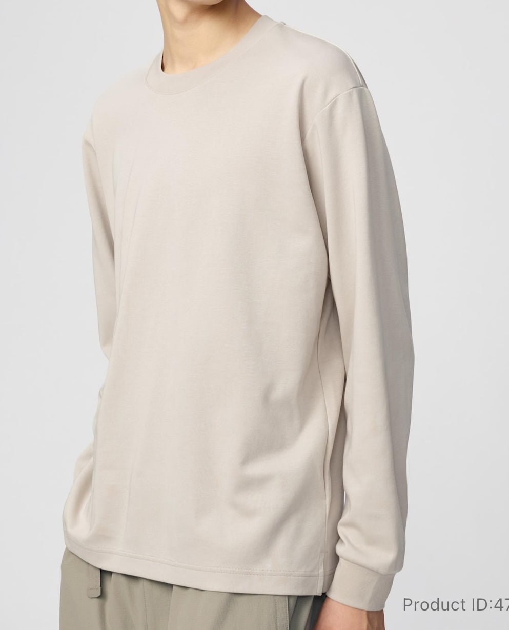 Uniqlo airism tee manga larga